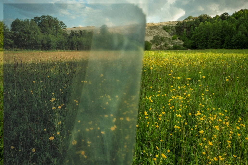 Borderless Place 04,2022, 2025 remade,WU Chia Yun, Mixed-media,36x36cm